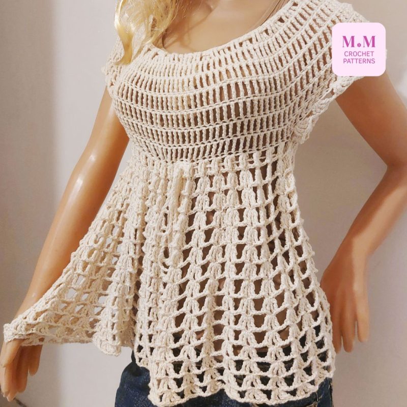 summer crochet shirt pattern crochet top tank top crop top crochet