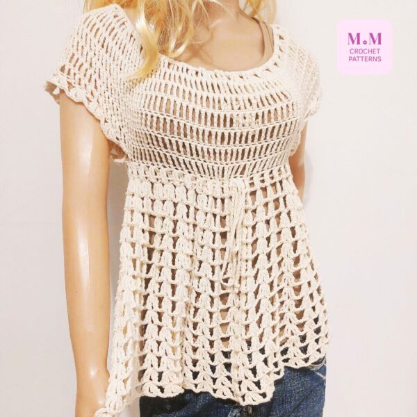 summer crochet shirt pattern crochet top tank top crop top crochet