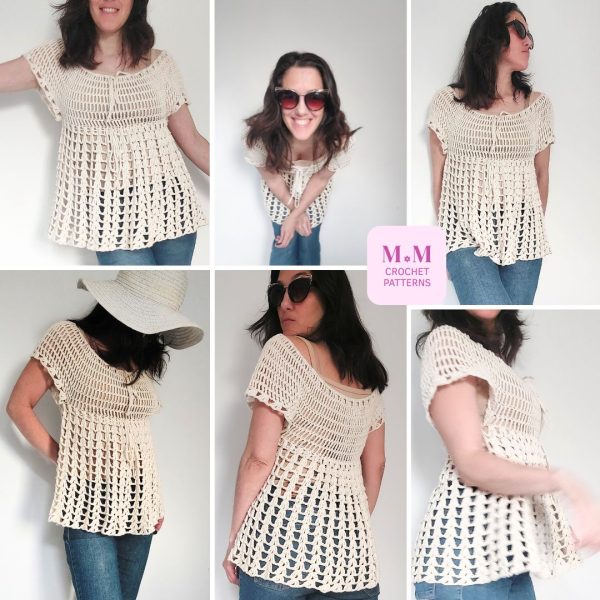 summer crochet shirt pattern crochet top tank top crop top crochet