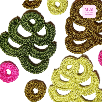 leaves crochet pattern monstera
