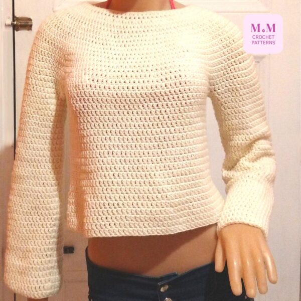 Sweater crochet pattern pullover jumper jersey cardigan