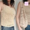 2-in-1 Convertible sleeveless crochet top pattern